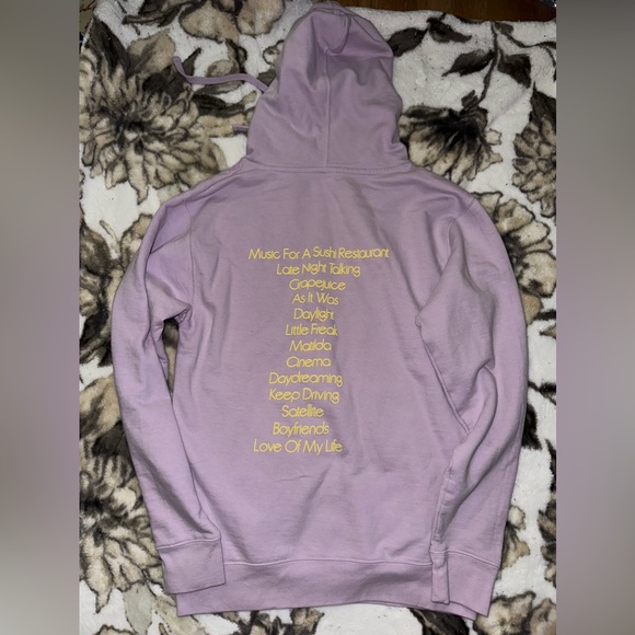 Harry Styles Harry's House Tracklist Hoodie - Purple - Picture 2 of 3